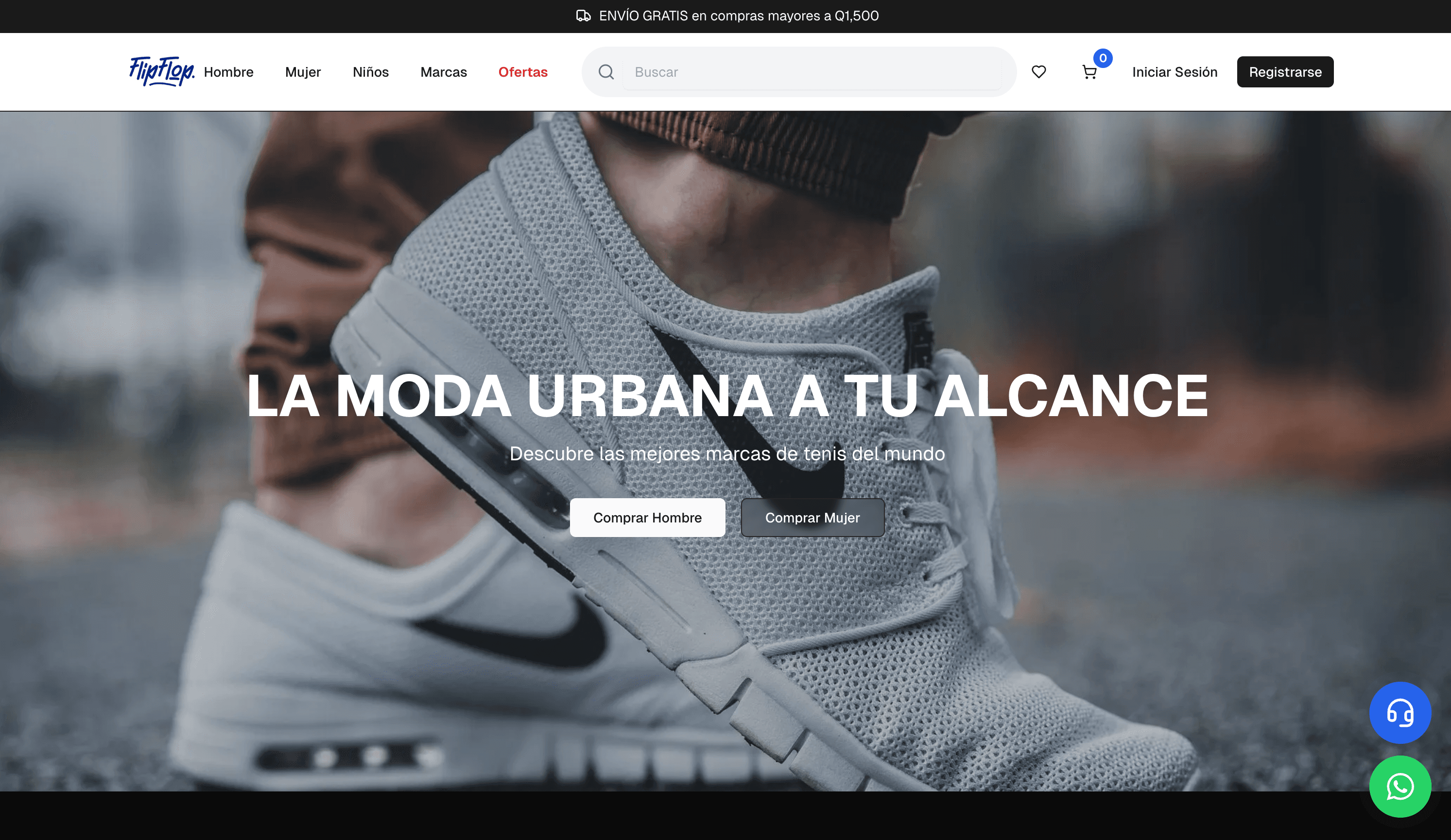 Screenshot del proyecto Flip Flop